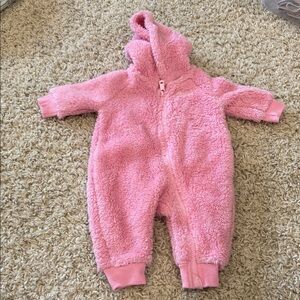 Levi's Pink Fleece Baby Footie